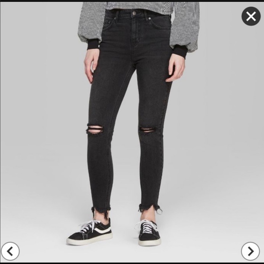 Wild Fable | Black Washed High Rise Skinny Jeans
